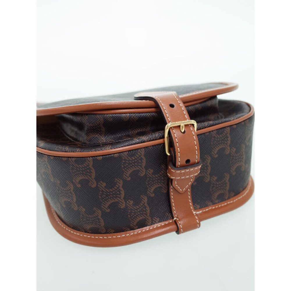 Celine Triomphe Canvas Folco Bag - Picture 5 of 9